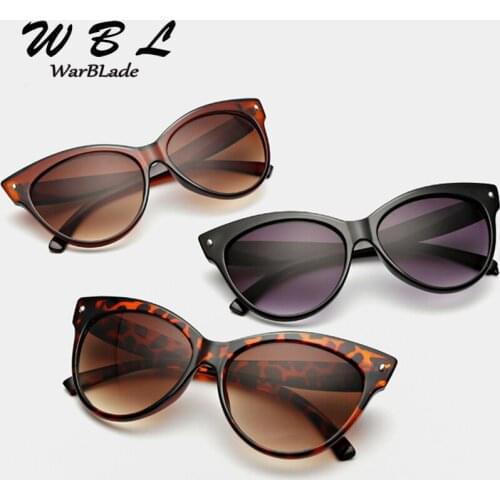 WarBLade High Quality New Cat Eye Sunglasses of Women Fashion Sexy UV400 Sun Glasses Gradient Lens Plastic Female Eyewear 2019