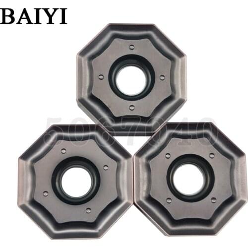 ONHU08T508-PF YBG202 carbide insert CNC lathe high quality double sided groove turning efficient octagonal face milling blade