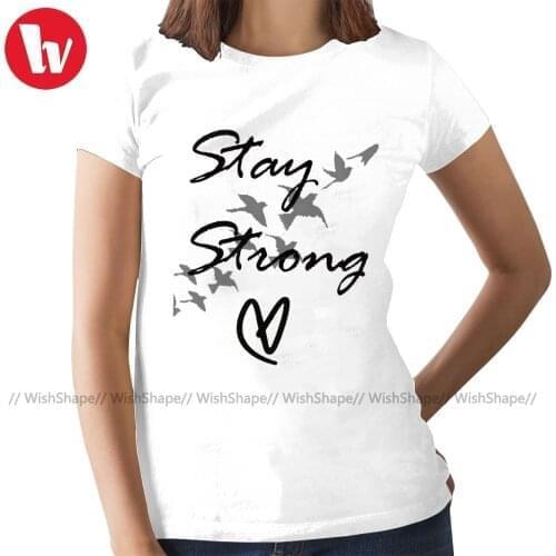 Selena Gomez T-Shirt Stay Strong T Shirt 100 Cotton Red Women tshirt XXL Graphic New Fashion Ladies Tee Shirt