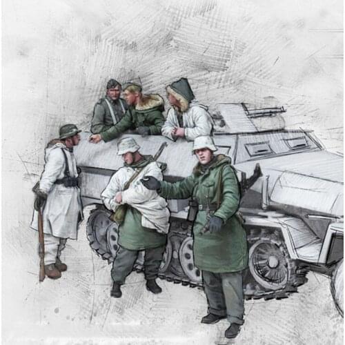 1/35 Resin Figure Building Kit soldiers crew