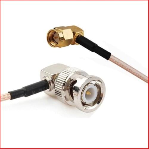 10 pcs 15CM Extension cable BNC Plug RA to SMA Plug RA RG316 for PC Card