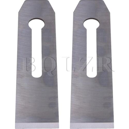2pcs 44mm Silver Woodworking Tool High-carbon Steel Hand Planer Blade BQLZR