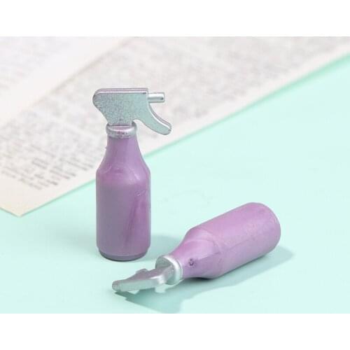 2pcs Doll House Simulation Spray Bottle Water Bottle Doll House Accessories Food And Toys