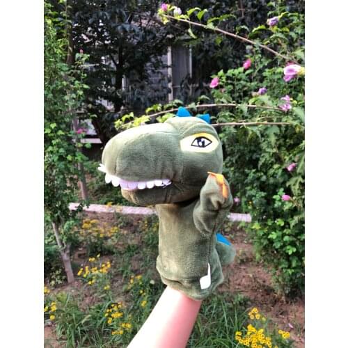24cm Plush Hand Puppet Toy Cartoon Dinosaur Parent Child Interactive Storytelling Animal Gloves Kids Performing Educational Toys