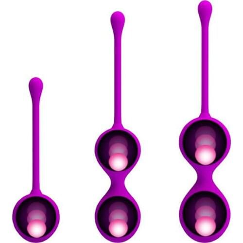 Best 3pcs Smart Ball Kegel Ball Ben Wa Ball Vagina Muscle Tighten Exercise Vaginal Geisha Ball Vibrator Egg Sex Toys for Women
