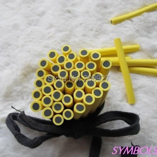 5pcs M-42 5mm Cute Round Cane Fancy Nail Art Polymer Clay Cane Nail Art Decoration