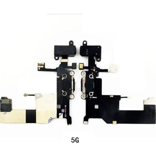 50pcs/lot For iphone 5 5G New Charger Charging port Dock USB connector Data flex cable ribbon replacement Parts