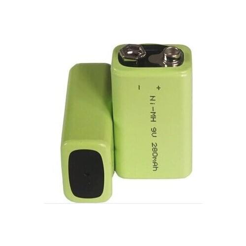 Free shipping 2pcs/lot 9v 280mAh ni-mh battery Rechargeable batteries The remote control battery \ wireless microphone battery