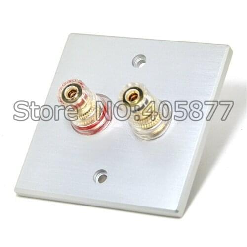 Hi-End Home theater gold plated Wall binding post hifi binding post terminal socket on the wall