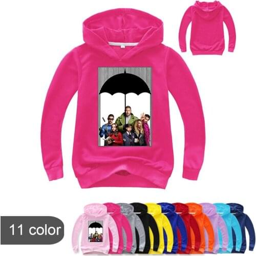 Newly Cartoon The Umbrella Academy Hoodie Kids Outerwear Girl Hoodies Boys Sweatshirt Casual Clothes Tops for 2-14Years Children