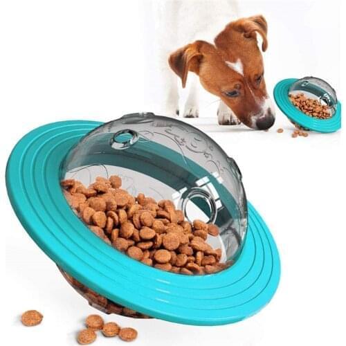 Bite-resistant Dog Toy Dog UFO Toys Pet Bowl Snacks Feeder Dog-resistant educational Pet Supplies for dropshipping