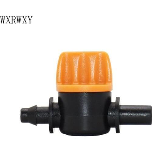 Drip irrigation valve 4/7 to the 6mm tap 4/7mm barb miniature valve anti drip misting nozzle adapter 6pcs