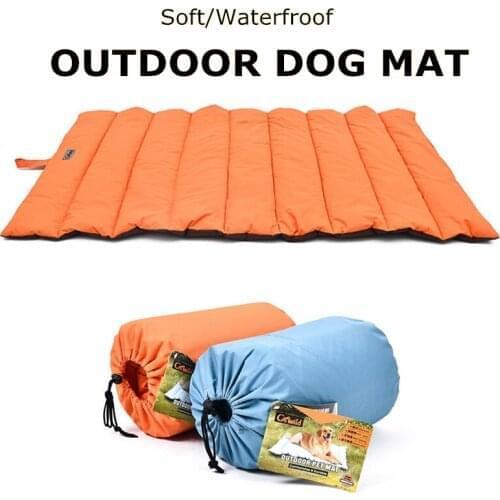 Outdoor Dog Mat Large Dogs Pad Waterproof Sleeping Bed Soft Non-stick Dog Kennel Orange Blue Medium Dog Traveling Mats