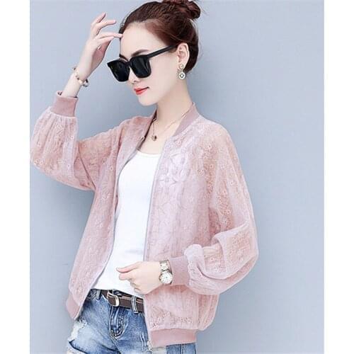 Womens Jackets 2019 New Summer Sun Protection Clothing Female Spring Autumn Loose Wild Jacket Breathable Thin Shirt Coat A173