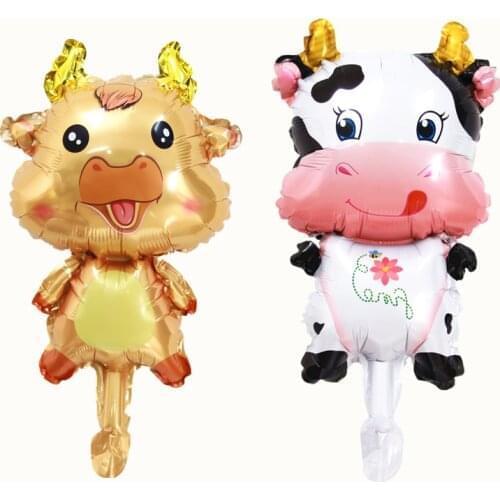 Mini Animal Shape Aluminum Foil Balloon Childrens Day Birthday Party Decoration Scene Butterfly Ladybug Inflatable New Ball Toy