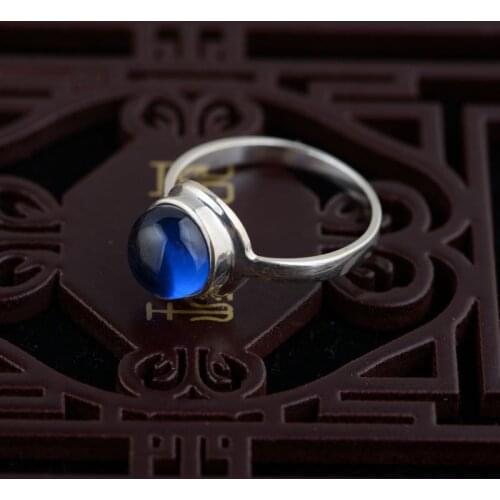 S925 Sterling female trendy styles round explosion gift ring