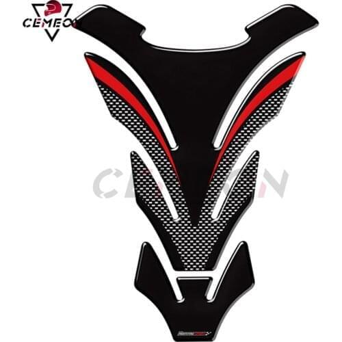 Motorcycle General Street Car Sports Car 3D Epoxy Tank Fuel Tank Protection Pad Fish Bone Decal Protection Sticker