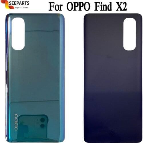 New Glass For Oppo Find X2 Back Housing Back Cover Find X2 Battery Cover Replacement Parts