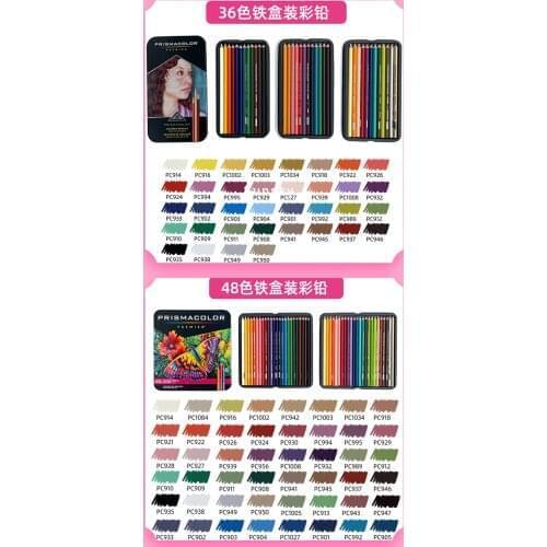 New Prismacolor Premier Colour Pencils Tin Set 12 24 36 48 72 96 132 150 Color,soft core perfect for sketching, drawing coloring