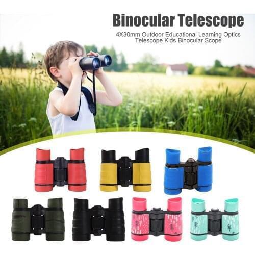 Educational Learning Telescope Scope Outdoor Bird Watching 4X30mm Kids Binocular for Outdoor Sightseeing Accessory