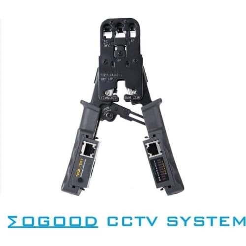 MoGood 2 in 1 Network Cable Crimping Pliers Test Crimping RJ45/RJ11/RJ9 for 4P/6P/8P Multi-Wired Cable-in Networking Tools