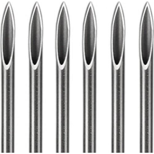 100Pcs/Box Disposable Tattoo Needles Tool Stainless Steel Navel Tattoo Piercing Needle Body Art Needle blades