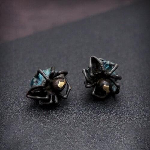 Original Design Black Widow Spider Knife Keychain EDC Pendant Creative Handmade Keychain