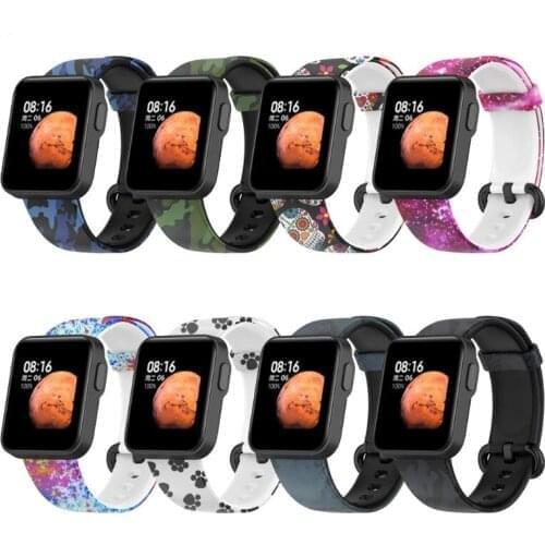 Strap For Xiaomi Mi Watch Lite Strap Silicone Replacement Sport Band Printed Bracelet For Redmi Watch Wrist Strap