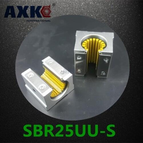 Sbr25 Sbr25uu Linear Bearing Pillow Block 25mm Open Linear Bearing Slide Block Sbr25uu-s Corrosion-resistant Dust-proof Plastic