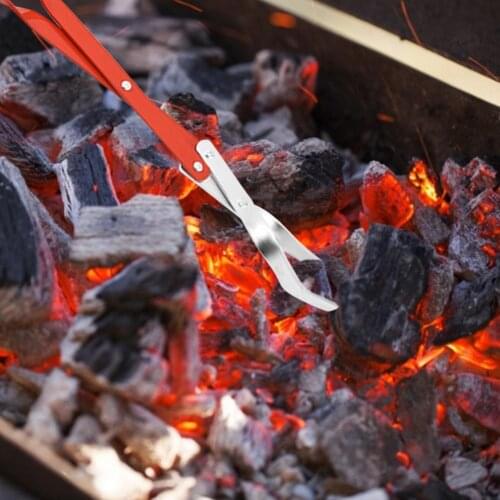 BBQ Charcoal Tongs Barbecue Carbon Clamp Aluminum Tools Pliers Grilled Food Clip Portable Tongs Barbecue Accessories