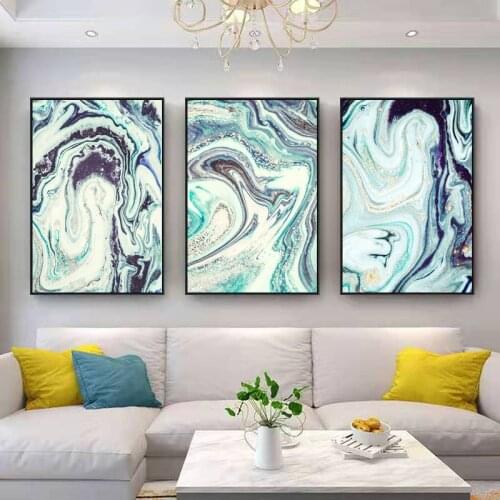 Modern Light Luxury Living Room Decoration Painting Abstract Atmosphere Aisle Crystal Porcelain Mural Restaurant Print