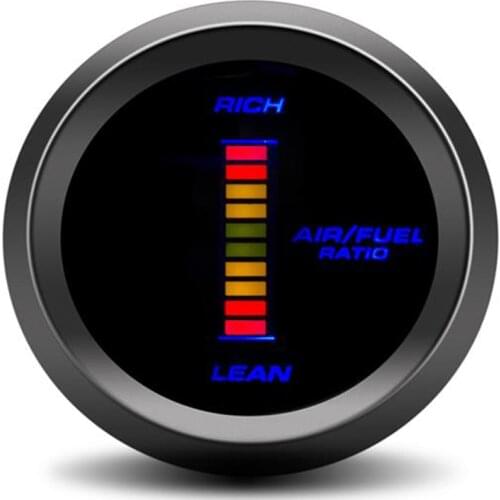 52mm Digital Air Fuel Ratio Gauge Auto Car LED kit turbo gauge sensor auto tachometer compteur voiture racing for audi tt