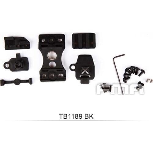 Outdoor FMA UTK Helmet Accessory Light Mount For Helmet Guide Rail TB1189 BK