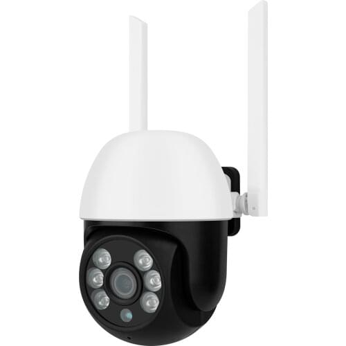 1080P HD Auto Tracking PTZ WiFi IP Camera Wireless P2P Motion Detection Onvif Waterproof Spotlight LED Color Night Vision CamHi