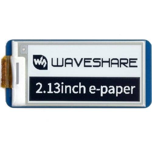 Waveshare 2.13inch E-Paper E-Ink Display Module for Raspberry Pi Pico, 250*122, Black / White, SPI, Paper-Like Effect, Low Power