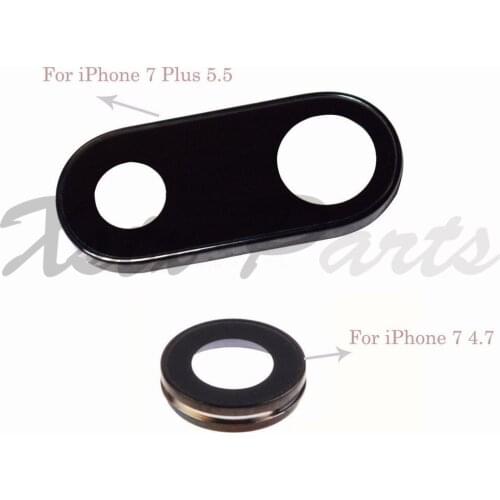1PCS Rear Back Camera Glass Lens Cover With Frame Holder For iPhone 7 7 Plus 7P Camera Ring Cover Replacement
