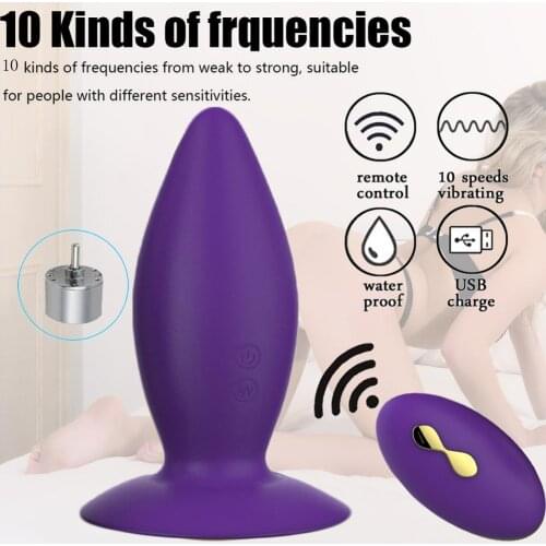 10 Modes Anal Plug Butt Plug Dildo Vibrator Wireless Remote Control Prostate Massager Clitoris Stimulator Sex Toys For Women Men