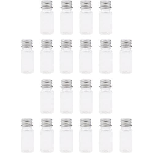 20x Travel Empty Refillable Essential Oils Makeup Bottles Containers 10ml