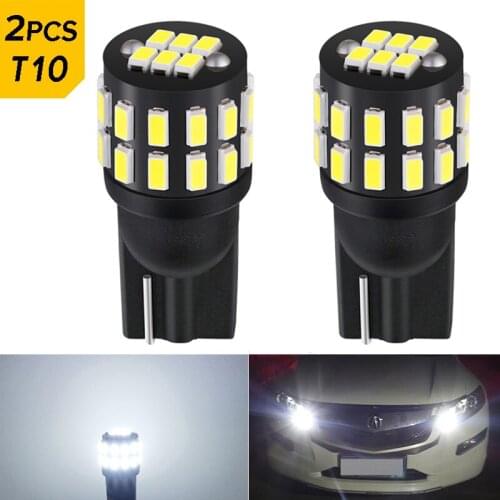 2x T10 W5W 168 194 LED Light Parking Bulb Lamp Clearance Light For Renault Duster Laguna 2 Captur Megane 2 Logan Koleos DC12V