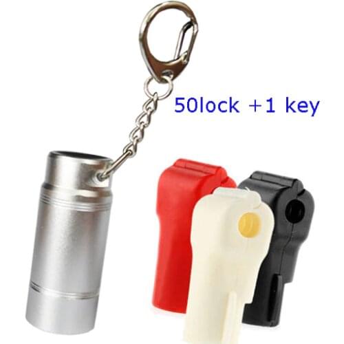 51pcs Diameter 4/5/6/7/8mm Red/white/black color Security Display Hook Stoplock Hanging Hook Locking Free Shipping