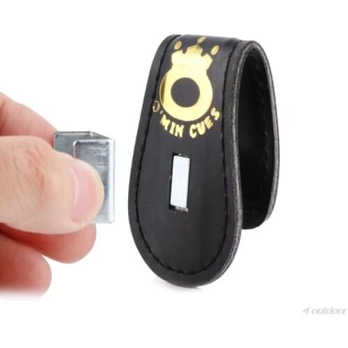 Pool Billiards Snooker Accessories Leather Magnetic Belt Clip Chalk Holder Chalk Clip F20 21 Dropshipping