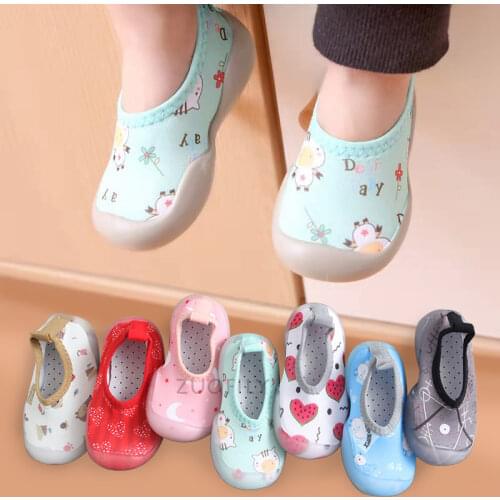 New Born Baby Boy Shoes Girls Toddler Comfort Soft Anti-slip Breathable Infant Crib Shoes 0-4Y Wear-resistant Baby Socks Shoes