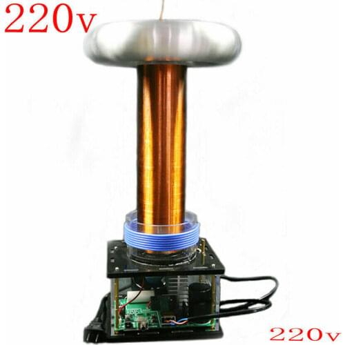 220V Tesla Electric Coil Induction Arc Music Tesla Coil Large Pulse High Voltage