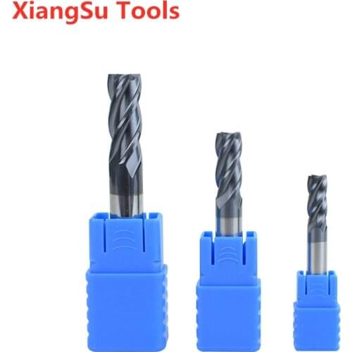 D1-D4mm CNC Milling Cutter Hrc45 Endmill 4Flutes Alloy Tungsten Steel Cnc Maching Milling Machine Tools For Steel