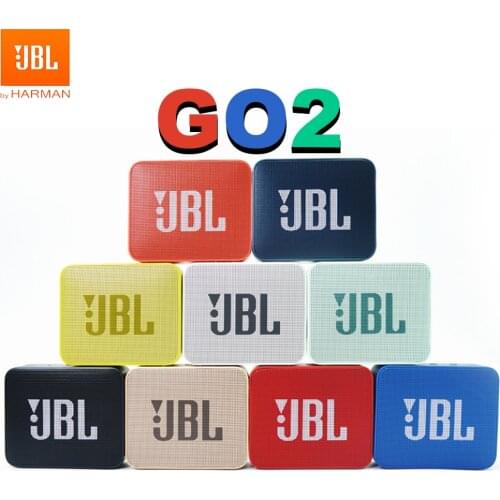 JBL GO2 Wireless Bluetooth Speaker Mini Portable Speaker Go 2 IPX7 Waterproof Outdoor Bass Sound Rechargeable Battery with Mic