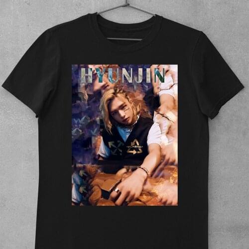 Stray Kids Hyunjin Classic T Shirt Stray Kids Graphic Tshirt DF047