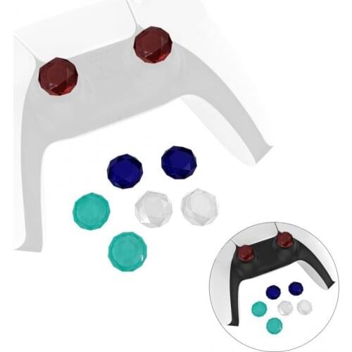 2Pcs Gamepad Joystick Rocker Bar Caps Protective Covers Sensitive Touch Wear-Resistant Lightweight Cover for PS5 Game Controller