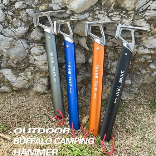 Mini Tent Peg Hammer Mountaineering Hiking Stainless Steel Nail Puller Outdoor bCamping Accessories Climbing Tool