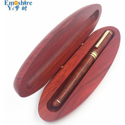 Emoshire Vinatage Chinese Style Pen Set for Men Man Collection Retro Wooden Ballpoint Pen Roller Ball Pen Set PC004