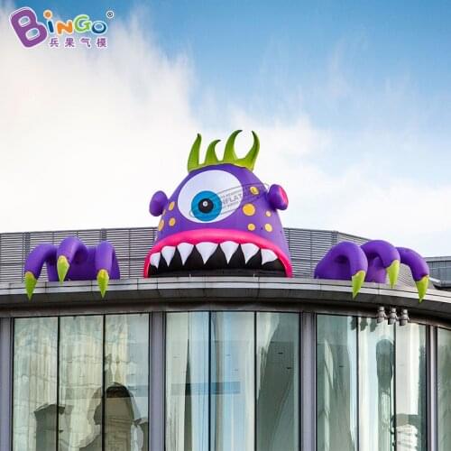Personalized 3x2.9x3.5 Meters Inflatable Monster Head For Halloween Mall Decoration Toys - BG-F0212